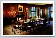 Edsel & Eleanor Ford House Dining Room Vintage Postcard Candlelit Scene
