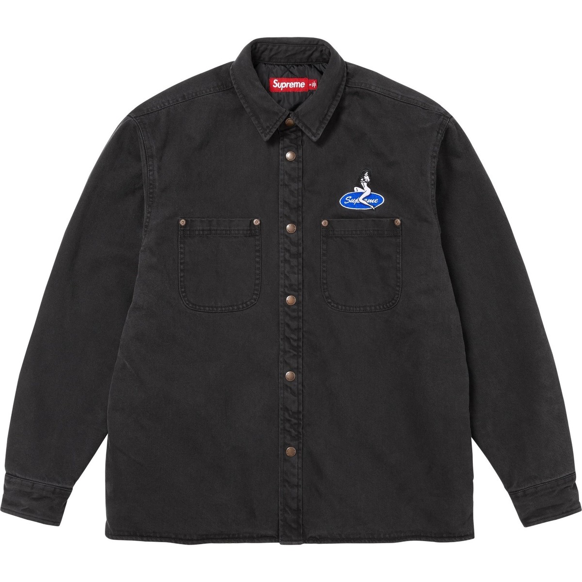 Supreme Quilted Lined Denim Snap Shirt 4colors 26SS | eBay
