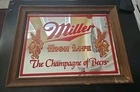 Vintage Miller High Life The Champagne Of Beers Mirror Wall Hanging Bar Sign