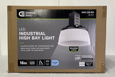 16 in. 750-Watt Equivalent Integrated LED Dimmable Black High Bay Light 5000K