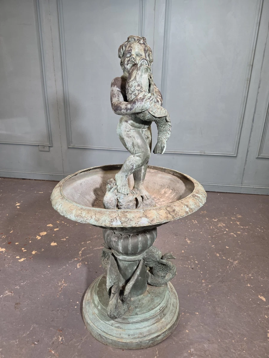 古董花园喷泉| eBay