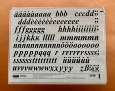 LETRASET 2338 60(?) lettere da grattugia pt transfer