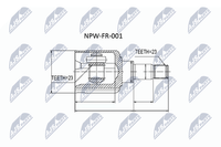 NPW-FR-001 Nty Gelenksatz, Antriebswelle FüR Ford