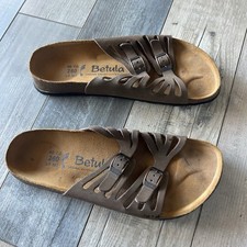 Birkenstock Granada Brown Slide Sandals Slip-on Double Straps UNISEX US L9/M7