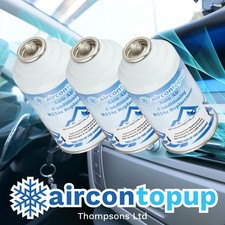 Car Aircon Air Con Air Conditioning Top Up Recharge Refill Regas Can x3 DIY Gas