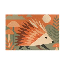 NEW 1014 Piece Jigsaw Puzzle Mid Century Modern Porcupine Mushrooms