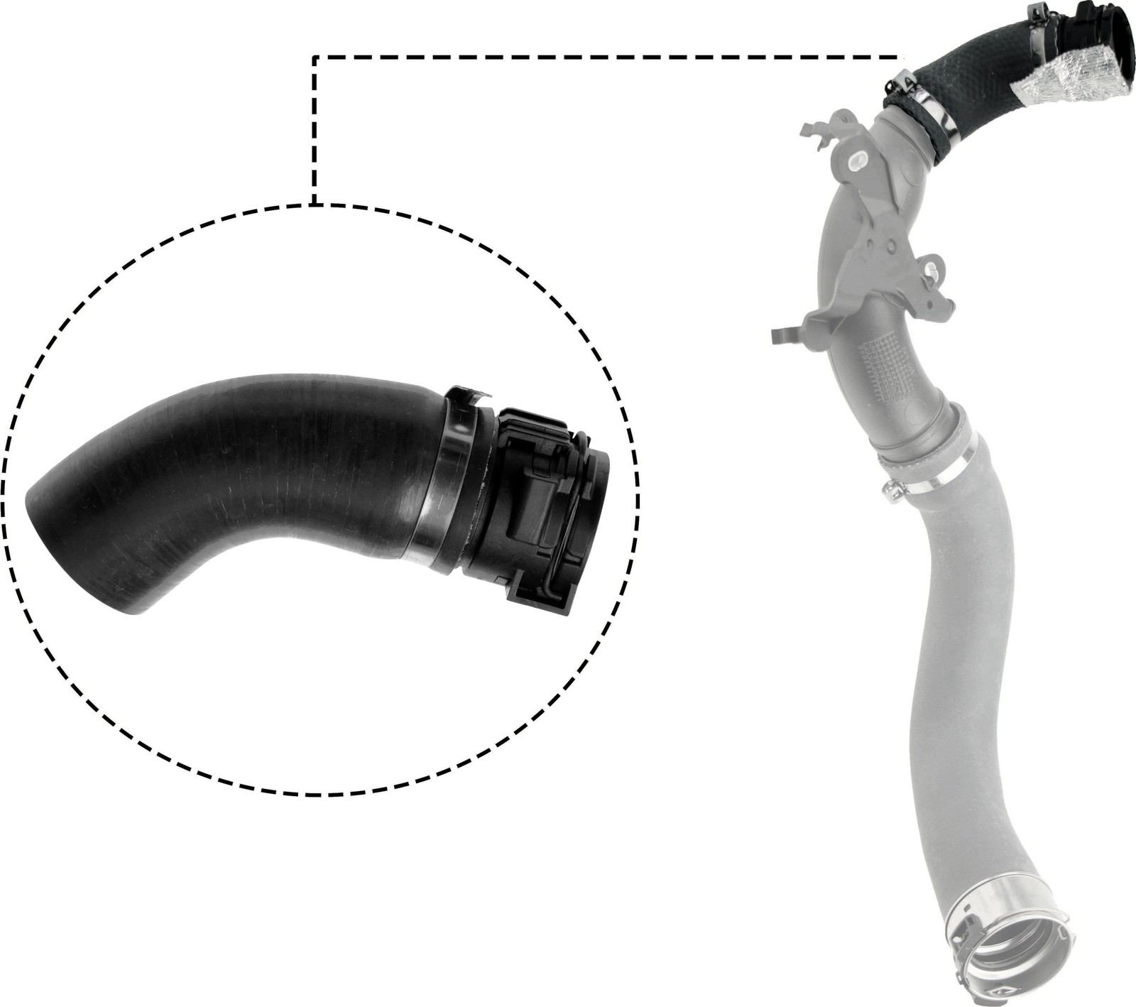 GATES-OE 09-0527 Charge Air Hose for DACIA,RENAULT