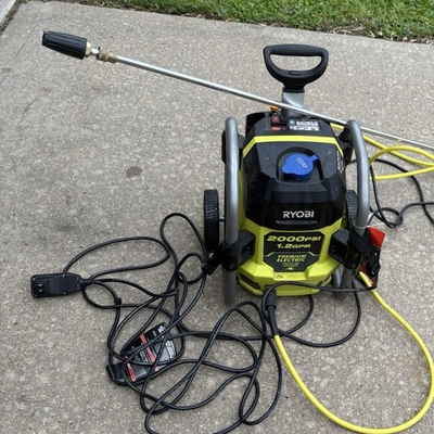 #ad Ryobi 2000 PSI 1.2 GPM Premium Electric Pressure Washer $120.00