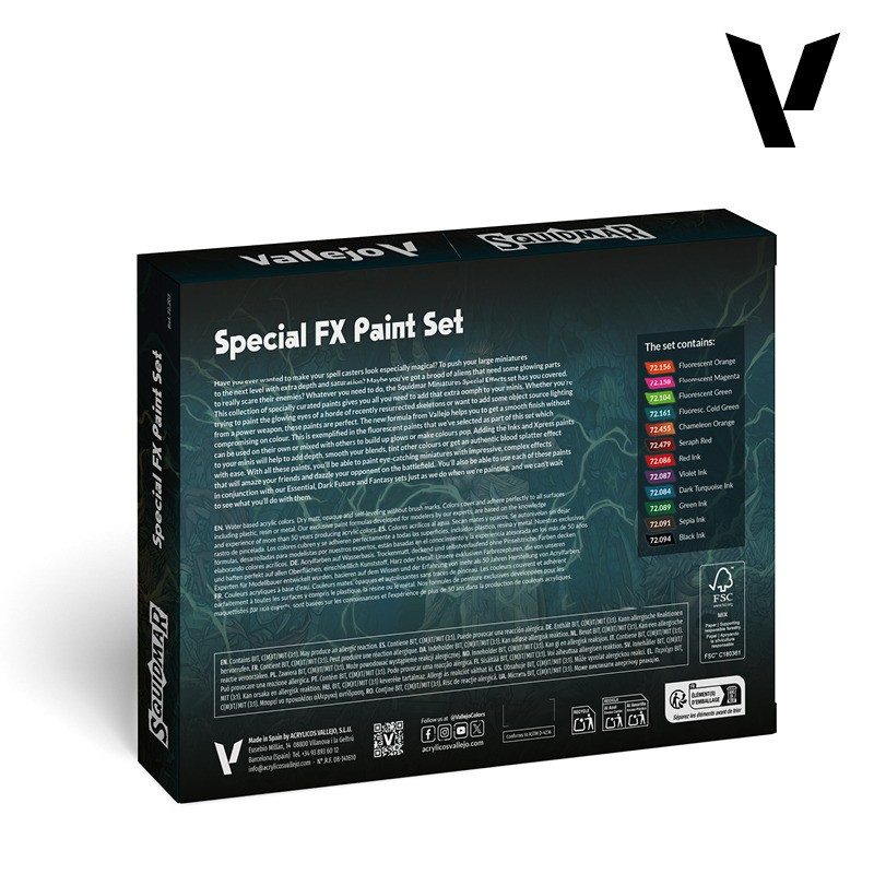 Squidmar Special FX Paint Set - Vallejo 72.207