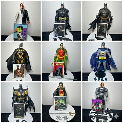 mcfarlane dc multiverse Batman Robin Joker Two Face Azrael Scarecrow Batgirl Red