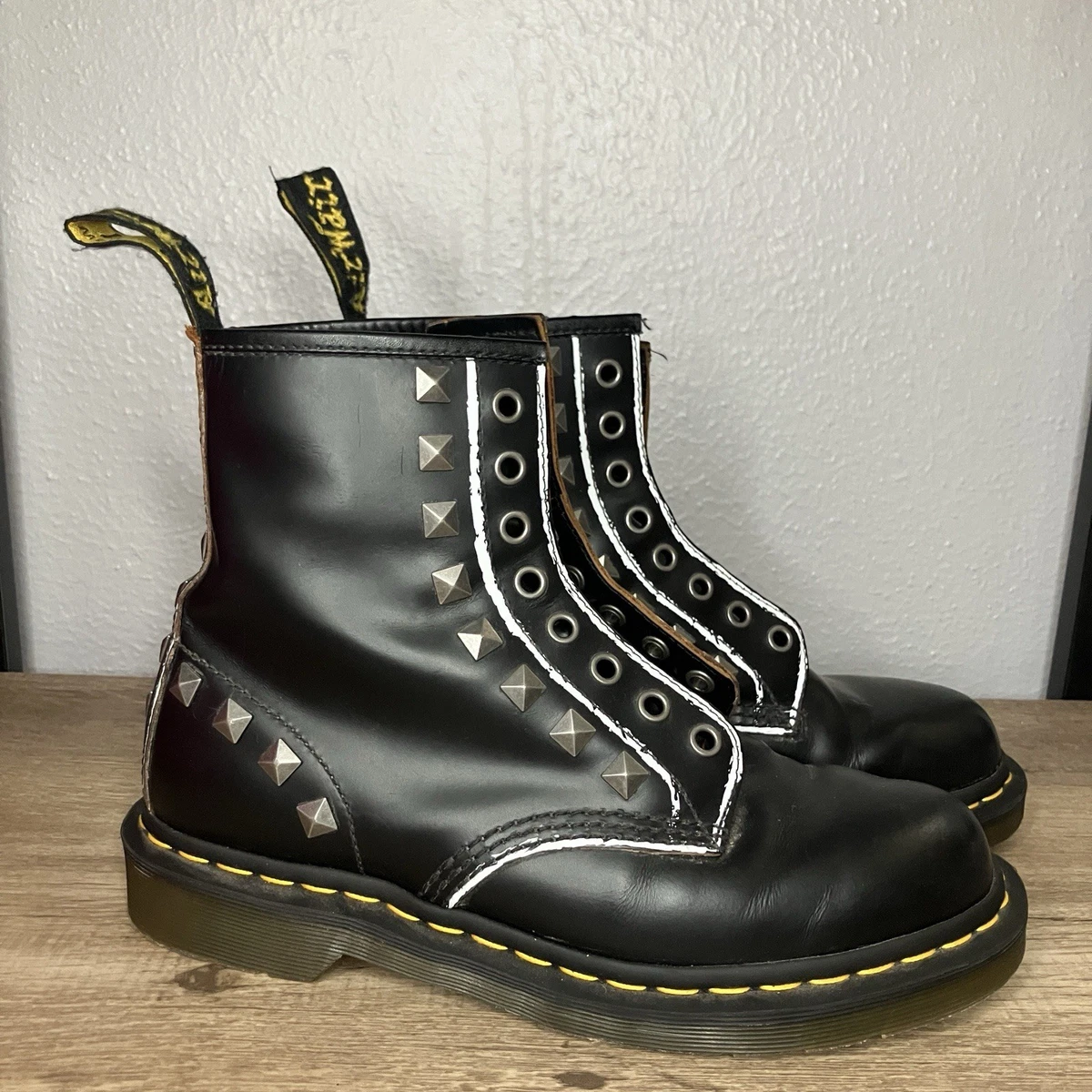 Dr. Martens Leather Upper Biker Boots for Men for Sale 