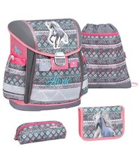 Belmil Classy Schulranzen-Set 4-tlg. - HORSE ARUBA BLUE