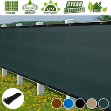 50x 8ft 6ft 5ft 4ft Privacy Fence Screen Garden Yard Windscreen Mesh Shade Cover
