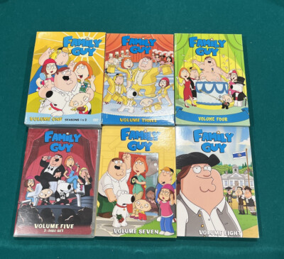 Family Guy DVD Lot - Volume One, Three, Four, Five, Seven, Eight