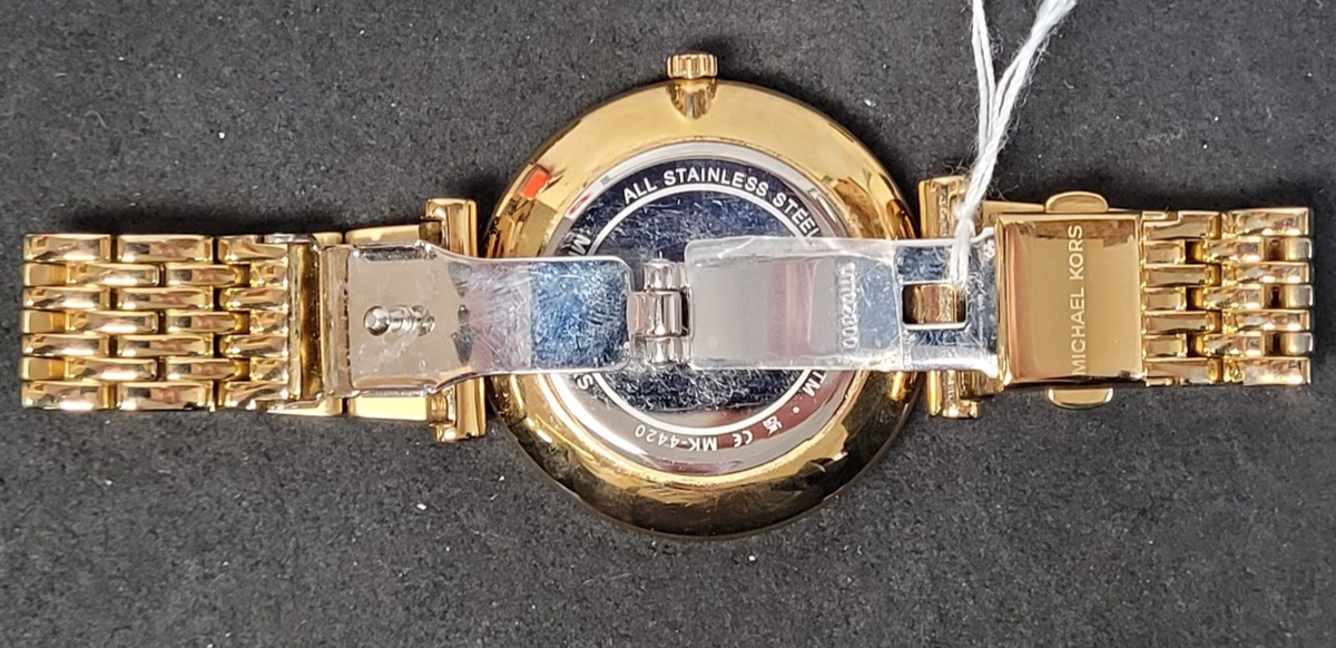 Gold Michael Kors Watch MK-4420 Michael Kors Whitney Chronograph Gold-Tone Ladies Watch  main image 4