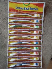 10 Toothbrush Standard Classic Medium Soft Individually wrapped