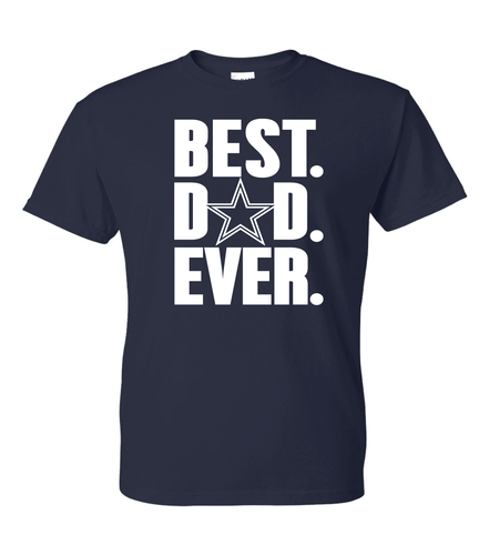 T-Shirt Dallas Cowboys Best Dad Ever Spieltag - alle Design Farboptionen (S-5XL) - Bild 15 von 25