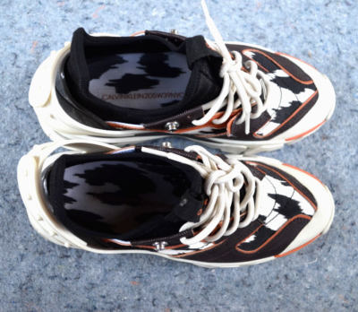 RARE Calvin Klein 205W39NYC Carla Cow Print Leather Shoes Raf