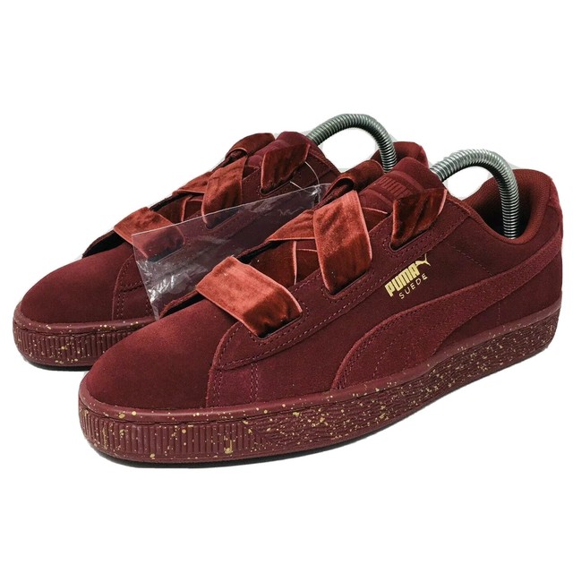 puma red velvet sneakers