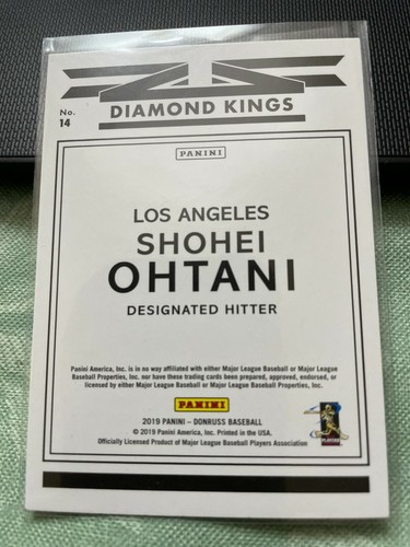 2019 Donruss #14 Shohei Ohtani DK - Picture 2 of 2