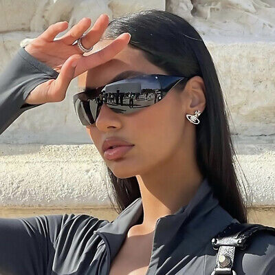 Luxury Rimless Sunglasses Womens Fashion Goggle Sports Y2K Luxury Rimless Sunglasses Womens Fashion Goggle Sports Y2K