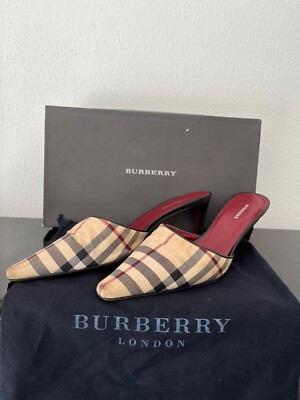 Burberry Pumps in Check beige Gr. 37,5 mit Staubbeutel & Original Karton 