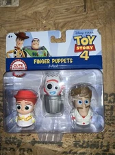 Disney Pixar Toy Story 4 Finger Puppets 3 Pack Ducky Buzz Lightyear Bunny NIP
