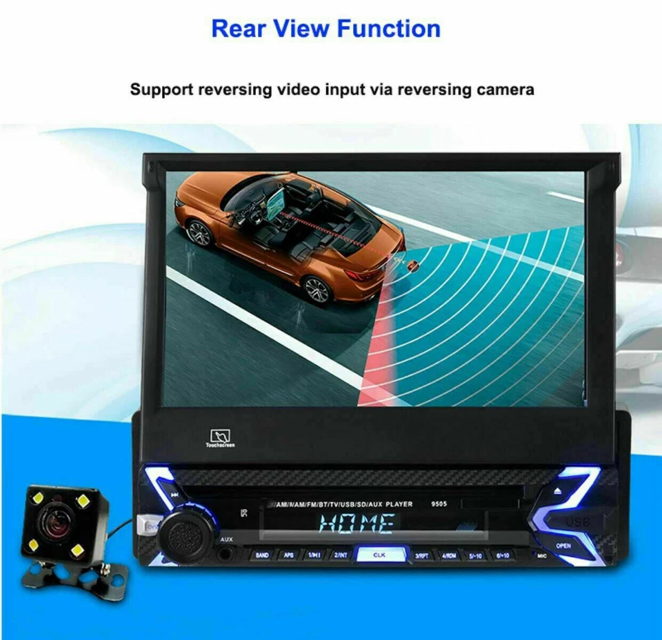 AUTORADIO ANDROID STEREO AUTO DAB+ SCHERMO SCOMPARSA 1DIN GPS WIFI USB BLUETOOTH - Immagine 2 di 4