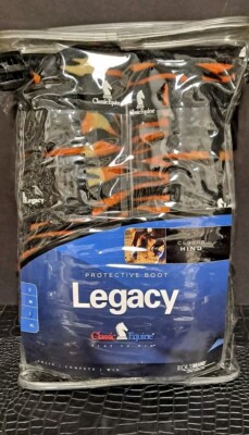 New classic equine legacy Large Hind Protective Boots tiger print horse boots L
