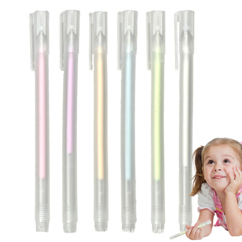 6x Quick Drying Color Glue Pen Precision Quick-Dry Scrapbook Glue Pen