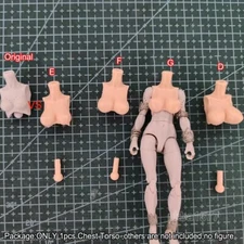New 1/18 Female Chest Torso Model ONLY For 3.75'' Boss Fight Studio Figure