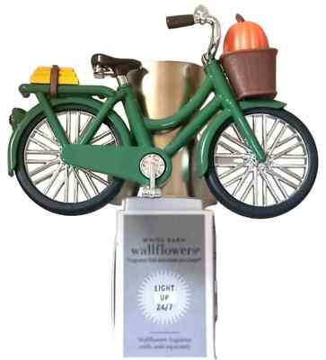 NEW Bath & Body Works Nightlight Wallflower plug FALL PUMPKIN BIKE 
