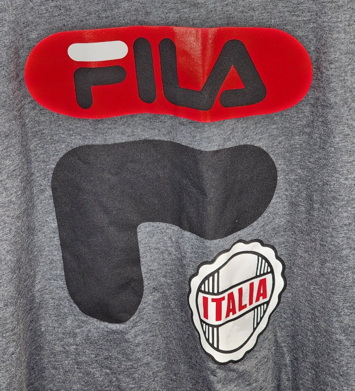 FILA Camicia Large Italia Logo Grigio A50