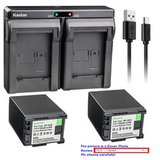 Kastar Battery Dual Charger for Canon BP-820 BP-828 Canon XA15 Video Camera