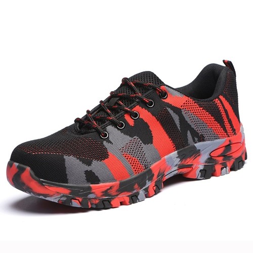 Men Camo Steel Toe Prevent Puncture 