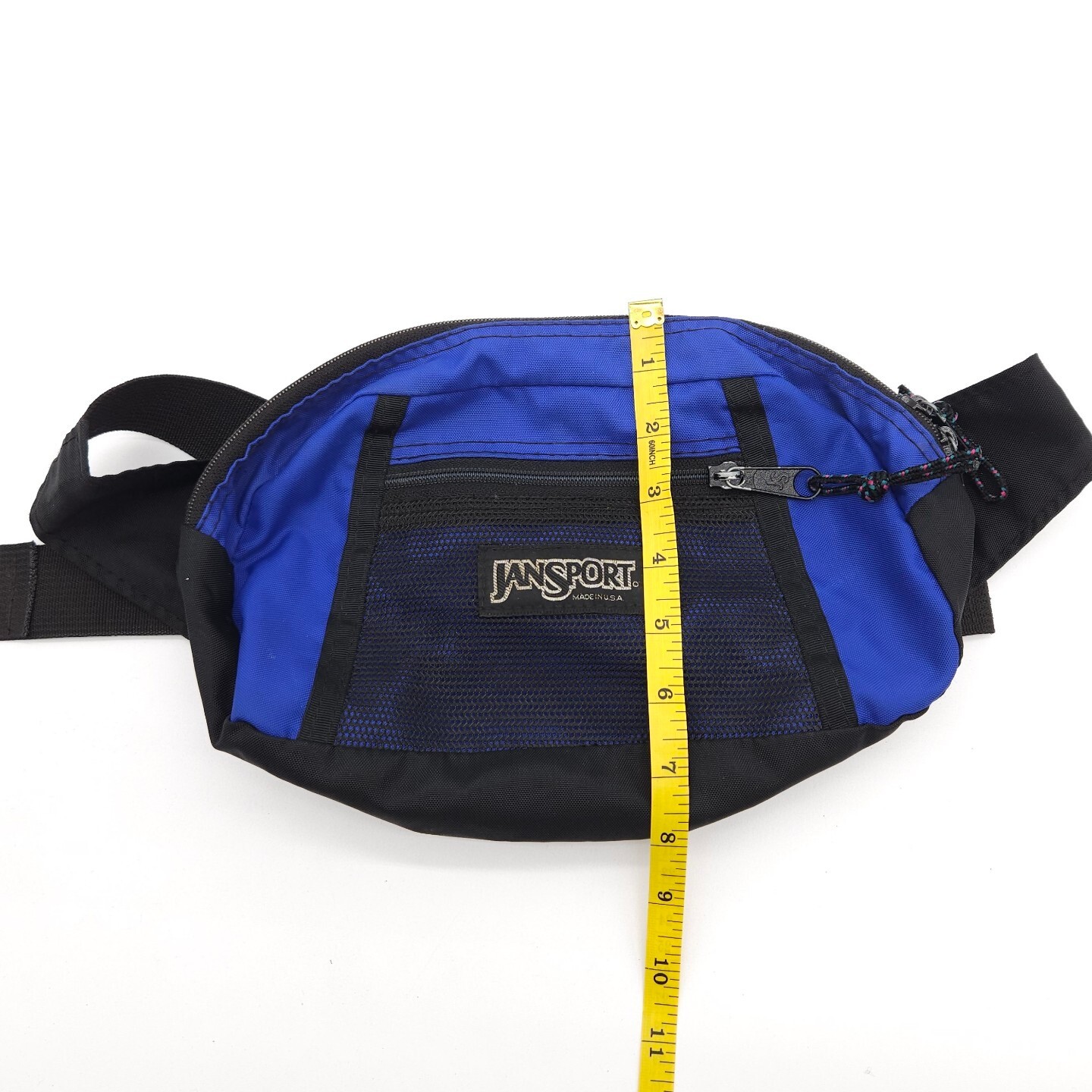 Vintage Jansport Fanny Pack Waist Bag Hiking Outdoors Nylon Blue USA