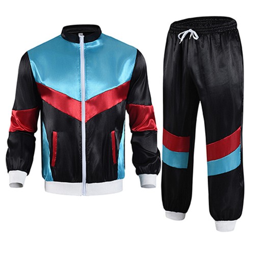 Costume tuta uomo shell anni 80,90 tuta sportiva neon adulto vestito elegante- - Foto 31 di 38