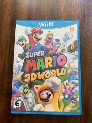 Super Mario 3D World (Wii U, 2013) Game Cleaned and In Working Condition