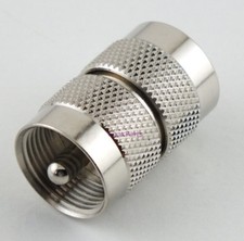 UHF Male to UHF Male Coax Adapter Connector - USA Ham Radio Seller
