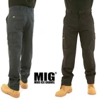 Mens MIG Cargo Combat Work Trousers & Knee Pad Pockets Size 30 to 42