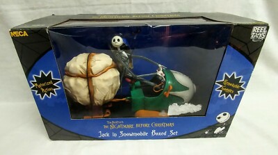 Nightmare Before Christmas Jack In Snowmobile boxed set by NECA HTF Figure | eBay