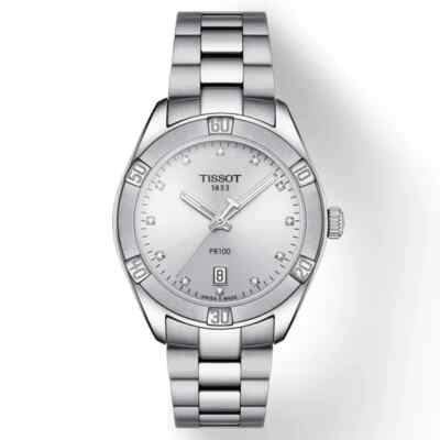 New Tissot PR 100 Sport Chic Silver Dial Women's Watch T1019101103600