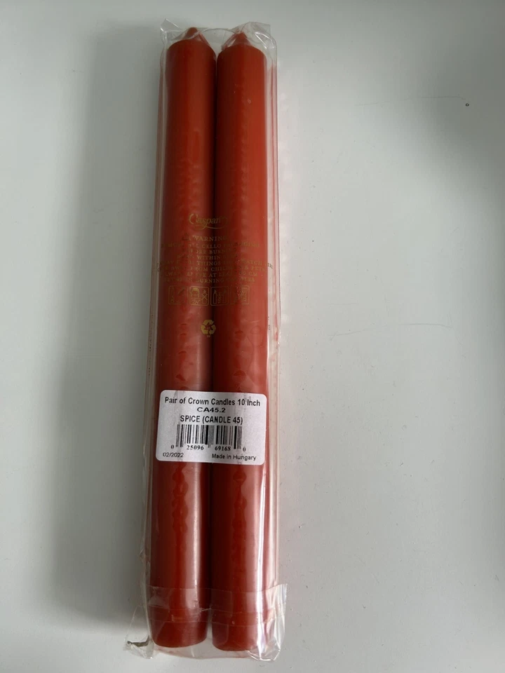 Velas Cónicas Caspari en Especias - 10 pulgadas - 2pk, SIN PERFUME, NUEVAS Foto 2 de 4