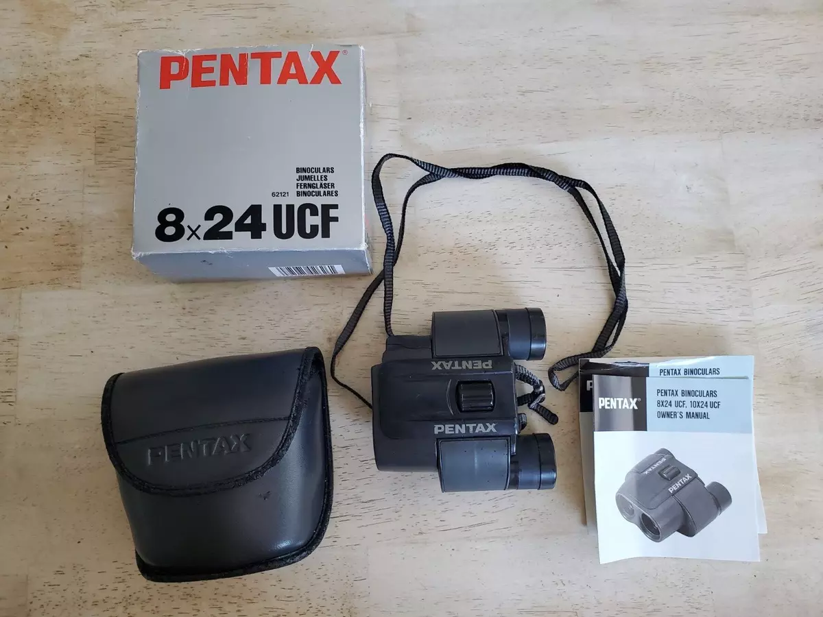 Vintage Pentax 8 x 24 UCF 7.5 Degree Binoculars Asahi Optical Co Made In Japan Vintage Pentax 8 x 24 UCF 7.5 Degree Binoculars Asahi Optical Co Made In Japan