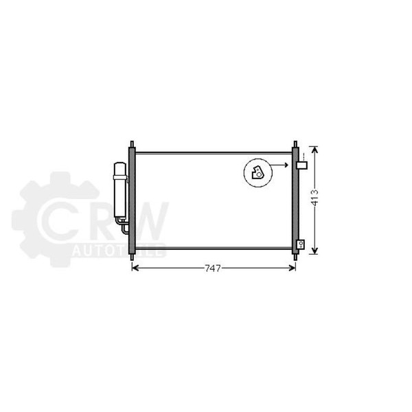AVA Quality Cooling Kondensator Klimaanlage Mit Trockner FüR Honda FR-V BE-image