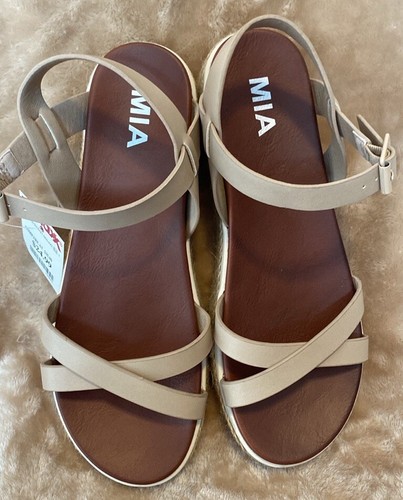 MIA Vivica Casual Ankle Strap Platform Sandals Women's US 6.5