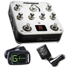 Fishman Aura Spectrum DI Acoustic Pedal w/ FREE Power Supply FT2 Tuner