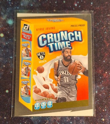 Kyrie Irving 2020-21 Donruss Basketball Crunch Time Press Proof Insert