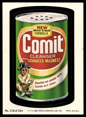 1980 Topps Wacky Packages (4th Series Rerun) #218 Comit Cleanser