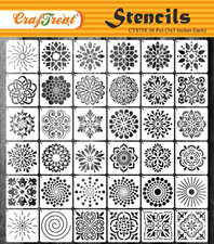 Reusable 36-Piece Mandala Stencils for Wood Painting and Craft Decoration